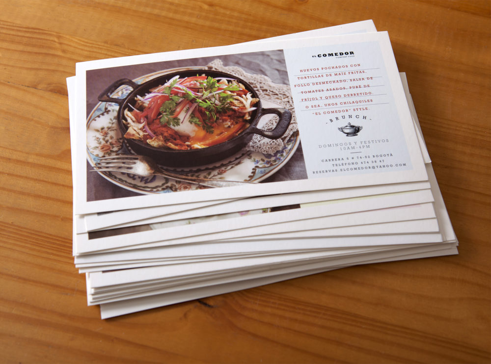 LIP | Proyecto El Comedor - Identidad visual y postales