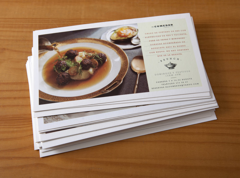 LIP | Proyecto El Comedor - Identidad visual y postales