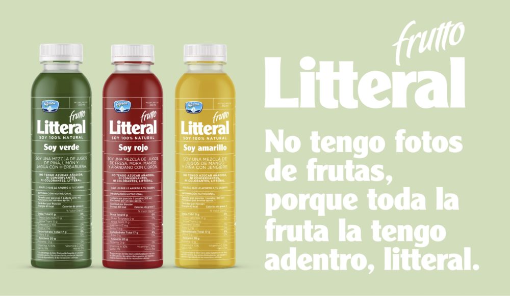 LIP | Proyecto Alpina - Frutto Litteral	Marca Frutto Litteral y empaques