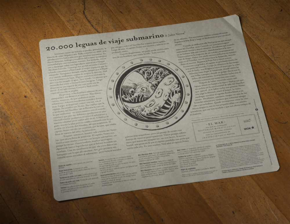 LIP | Proyecto Wok - Individuales niños - Cuentos del mar