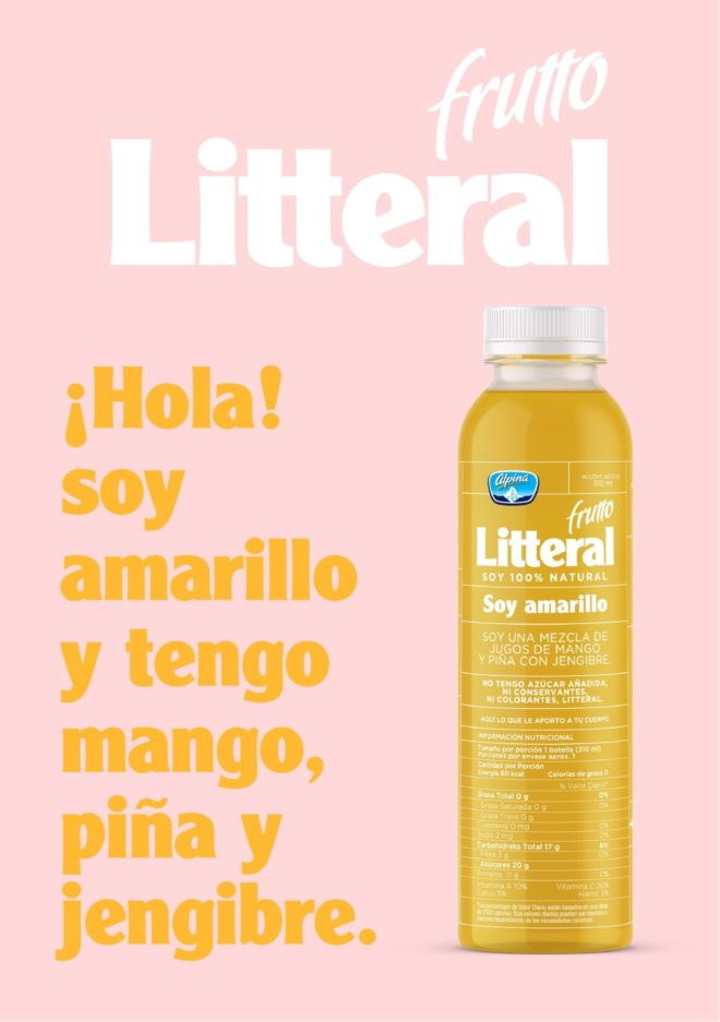 LIP | Proyecto Alpina - Frutto Litteral	Marca Frutto Litteral y empaques