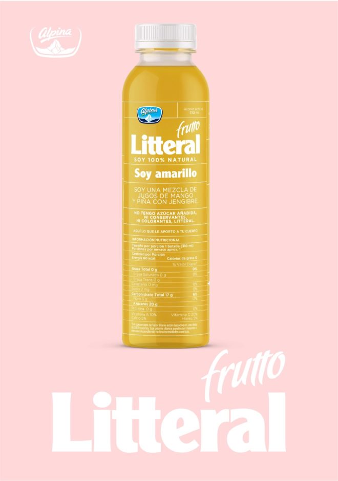 LIP | Proyecto Alpina - Frutto Litteral	Marca Frutto Litteral y empaques