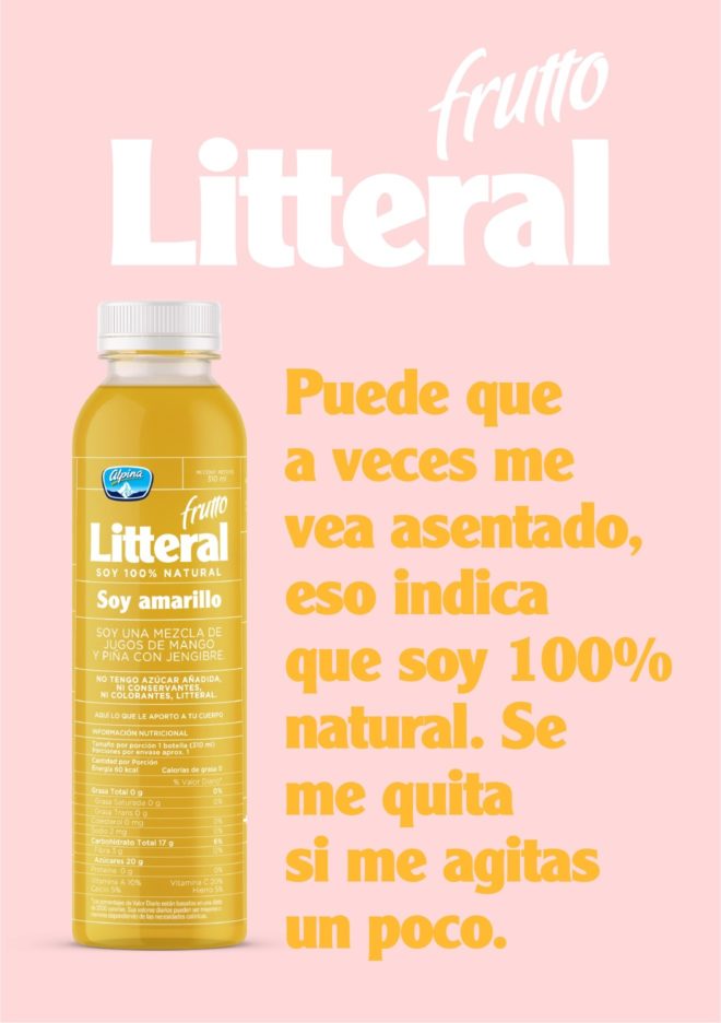 LIP | Proyecto Alpina - Frutto Litteral	Marca Frutto Litteral y empaques