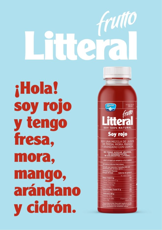 LIP | Proyecto Alpina - Frutto Litteral	Marca Frutto Litteral y empaques
