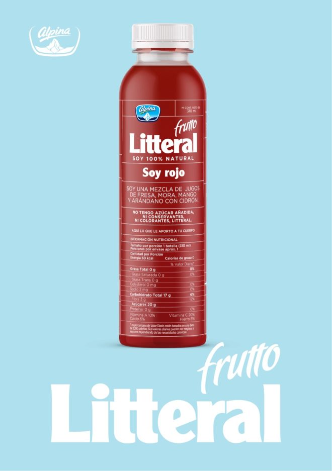 LIP | Proyecto Alpina - Frutto Litteral	Marca Frutto Litteral y empaques
