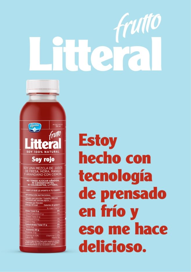 LIP | Proyecto Alpina - Frutto Litteral	Marca Frutto Litteral y empaques