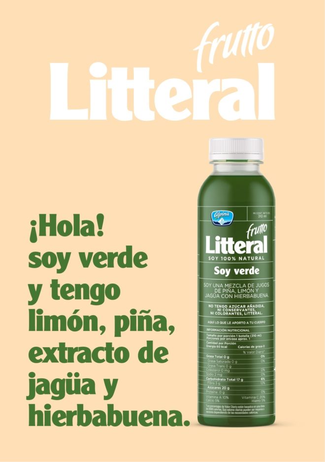 LIP | Proyecto Alpina - Frutto Litteral	Marca Frutto Litteral y empaques
