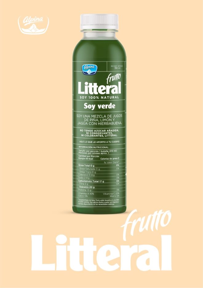 LIP | Proyecto Alpina - Frutto Litteral	Marca Frutto Litteral y empaques